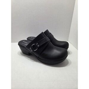 b.o.c. Born Concept Womens Black Clogs Mules Strap Detail BC0040809 Size 9M